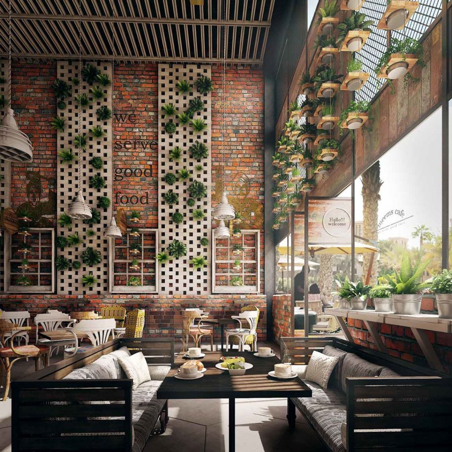 Интерьер маленькой кафешки