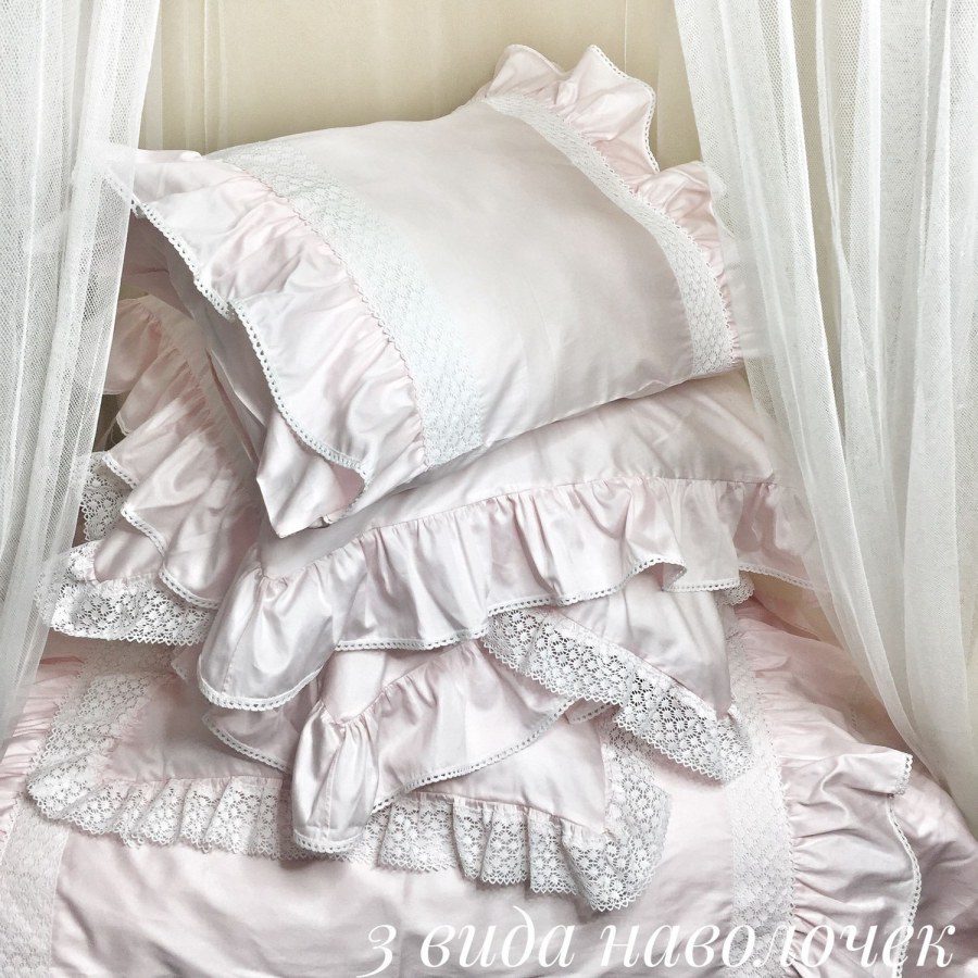 Постельное белье белое шебби Шик Прованс