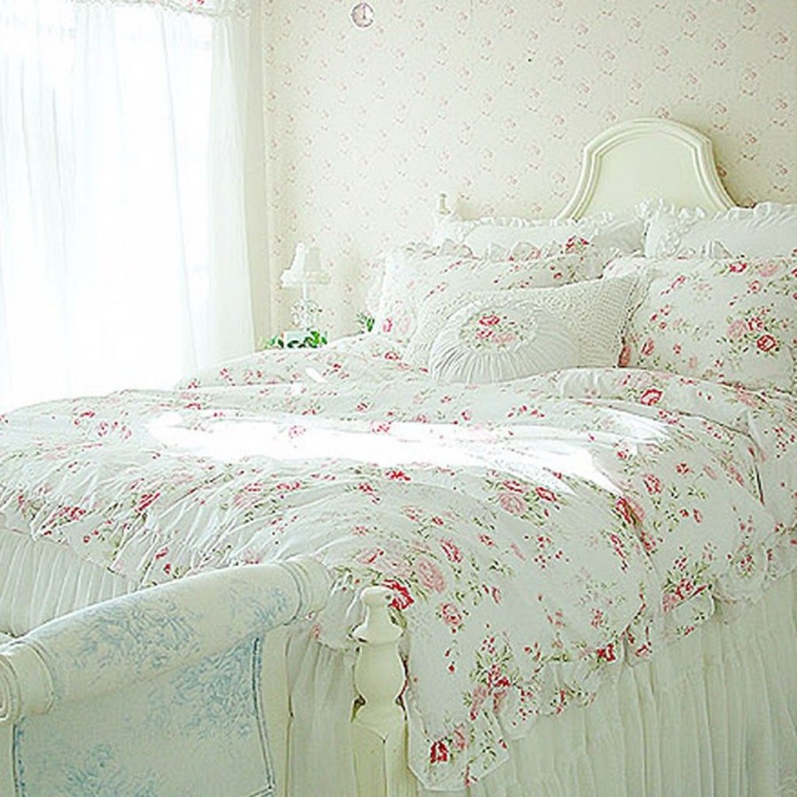 Покрывало в стиле шебби Шик