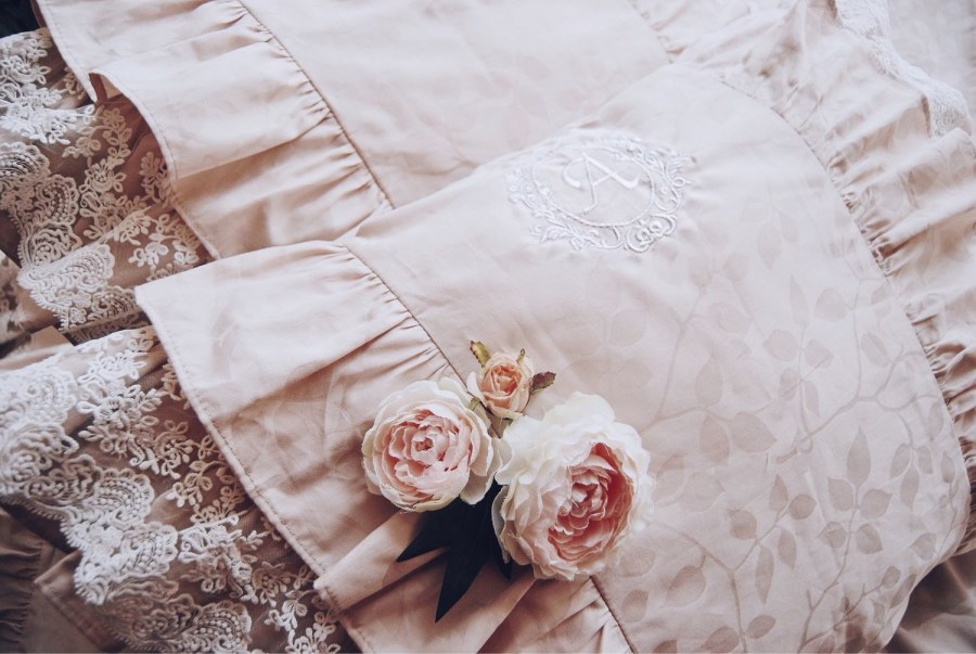 Пододеяльник с кружевом