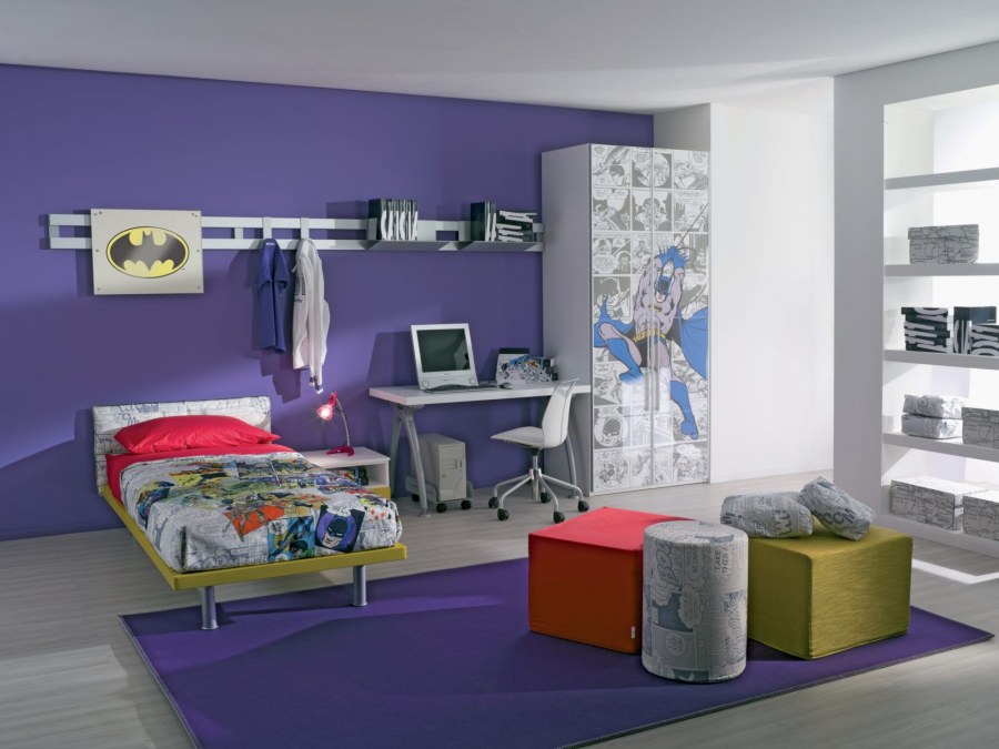 Фиолетовая комната для подростка