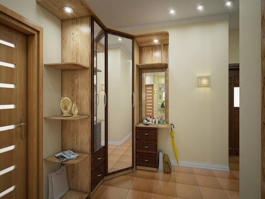 Прихожая 9 кв.м квадратная