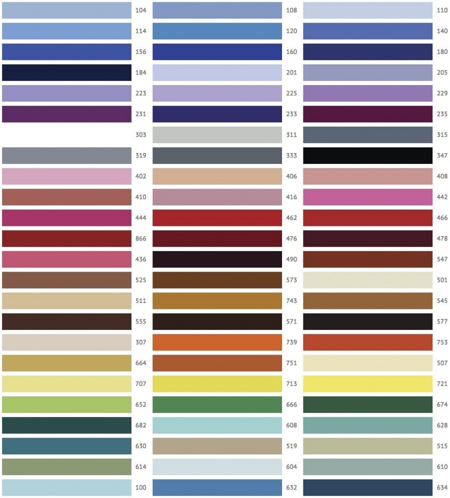 Палитра цветов натяжных потолков