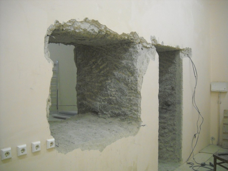 Штукатурка в доме дверных проемов