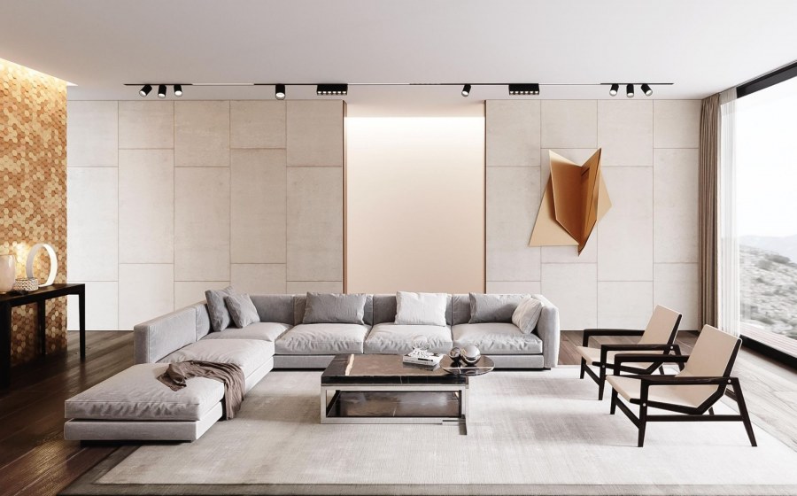 Зал зонирование 3д визуализация