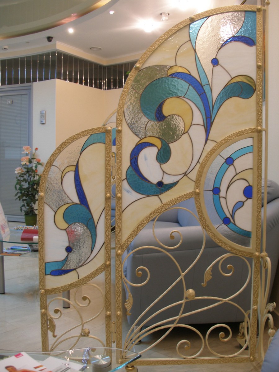 Декоративные витражные перегородки