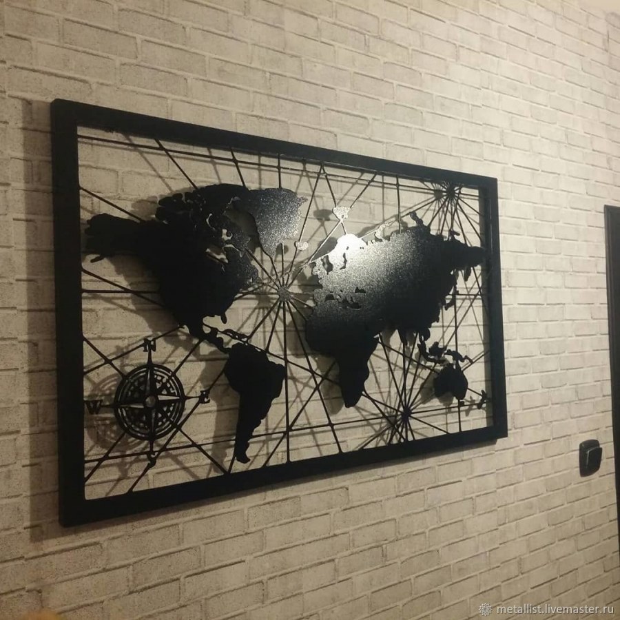 Металлическое панно на стену