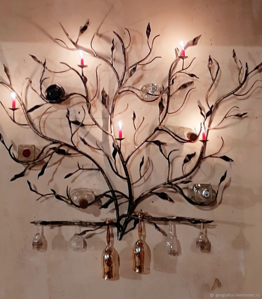 Настенный декор из веток