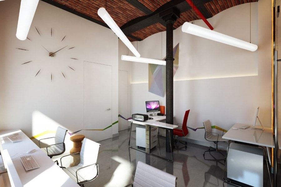 Интерьер маленького креативного офиса