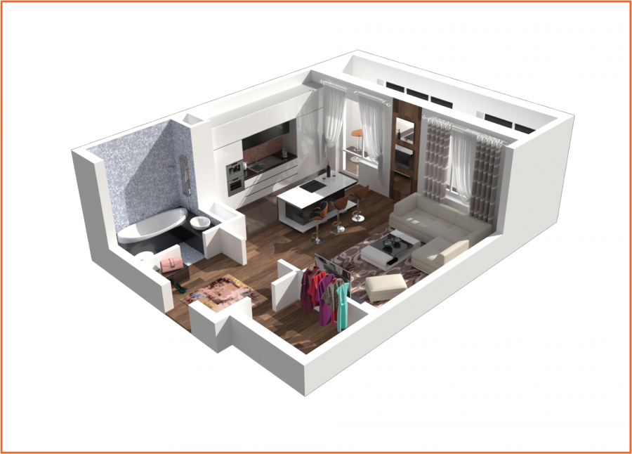 Планировочные решения 3d