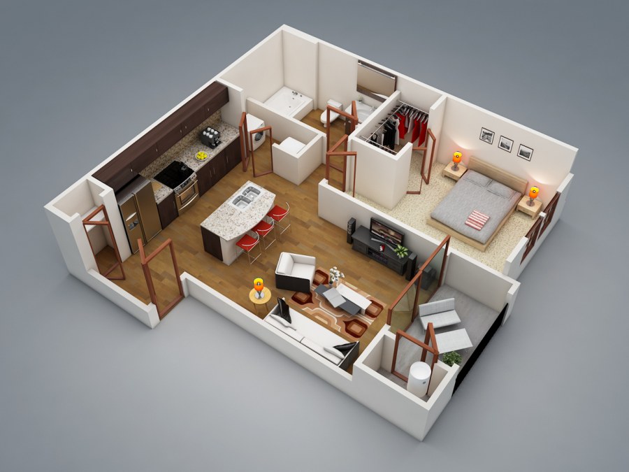 Floorplan 3d проекты