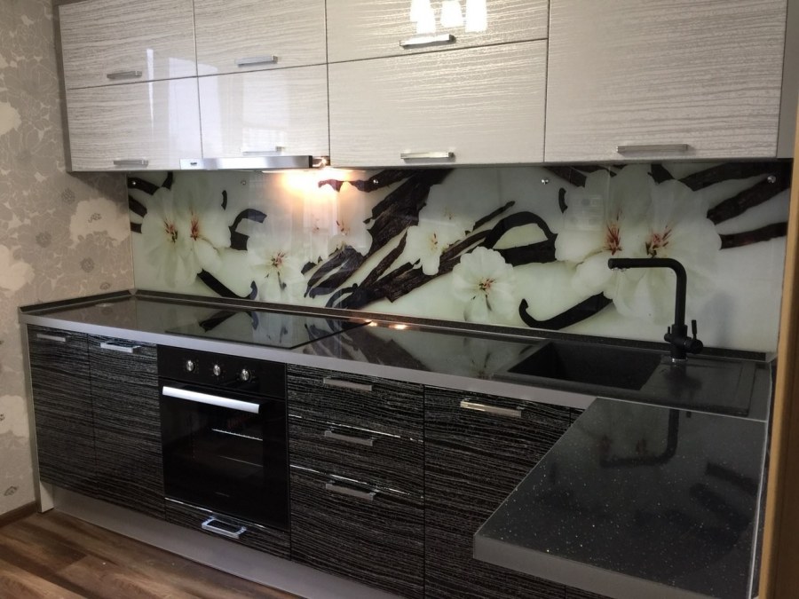 Фартук для кухни венге