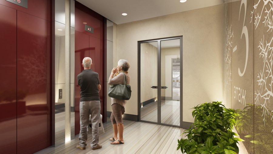 Холл в ЖК сердце столицы