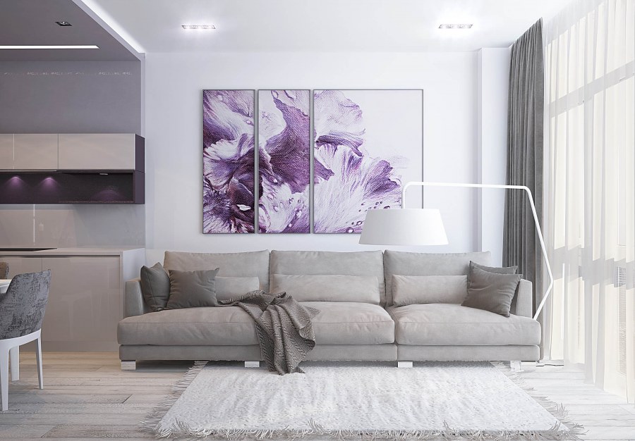 Картина в серо лиловых тонах