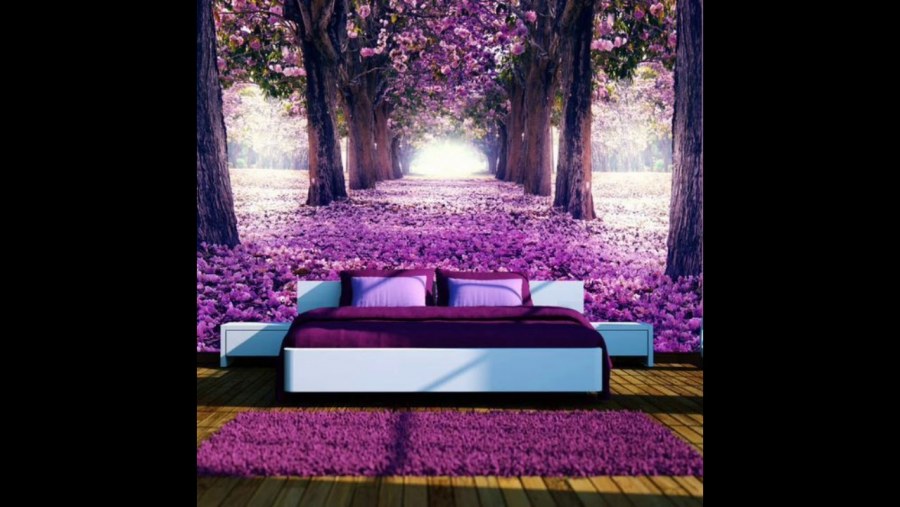 Фотообои фиолетового цвета