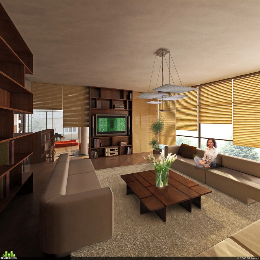 Зд визуализация интерьера