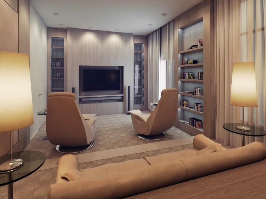 Домашний кинотеатр в маленькой квартире