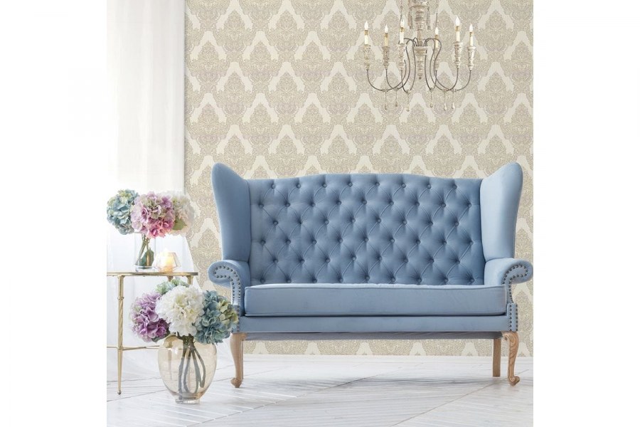 Обои флизелиновые Артекс Глория бежевые 1.06 м 10199-02