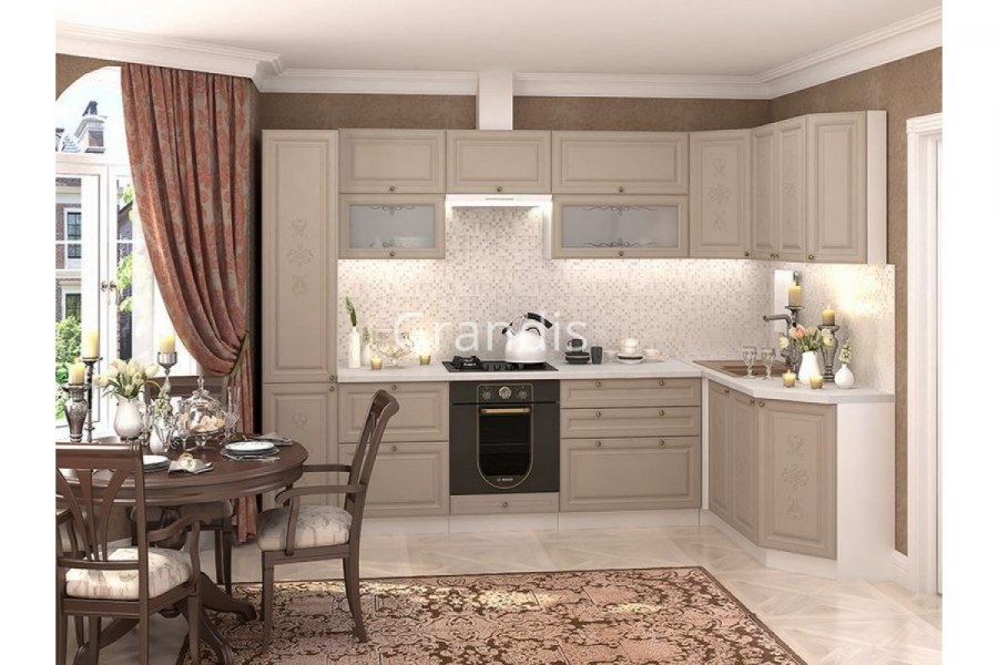 Кухня айвори кухонный двор