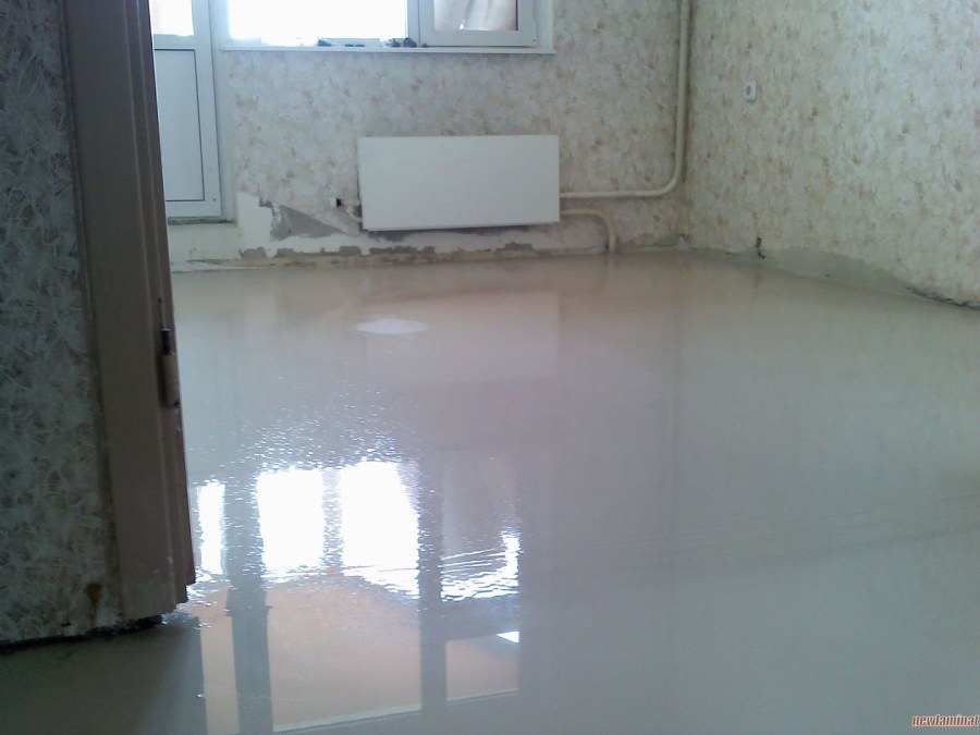 Глянцевая стяжка пола