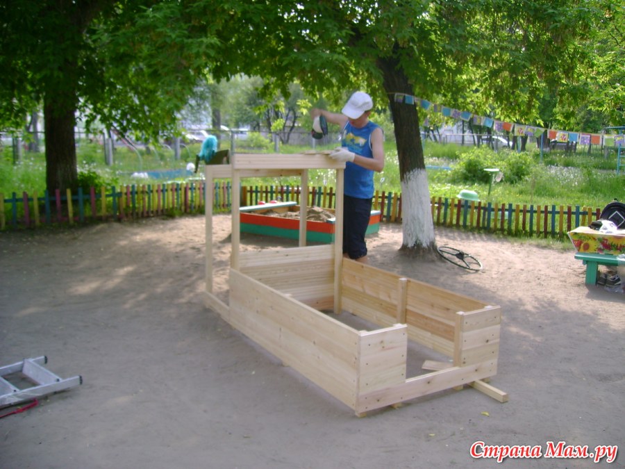 Машина на участок в детский сад