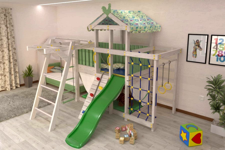 Игровой комплекс - кровать "Савушка Baby - 6"