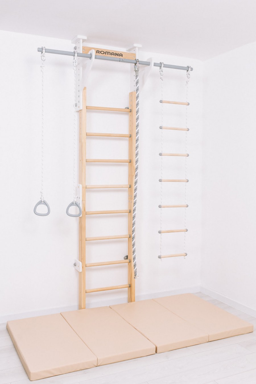 Белая шведская стенка romana Eco 1.1