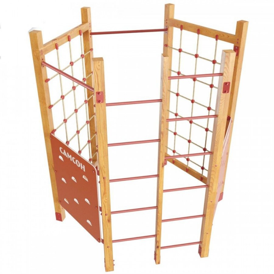 Детский спортивный комплекс Самсон 4.3 п с рукоходом + сетка