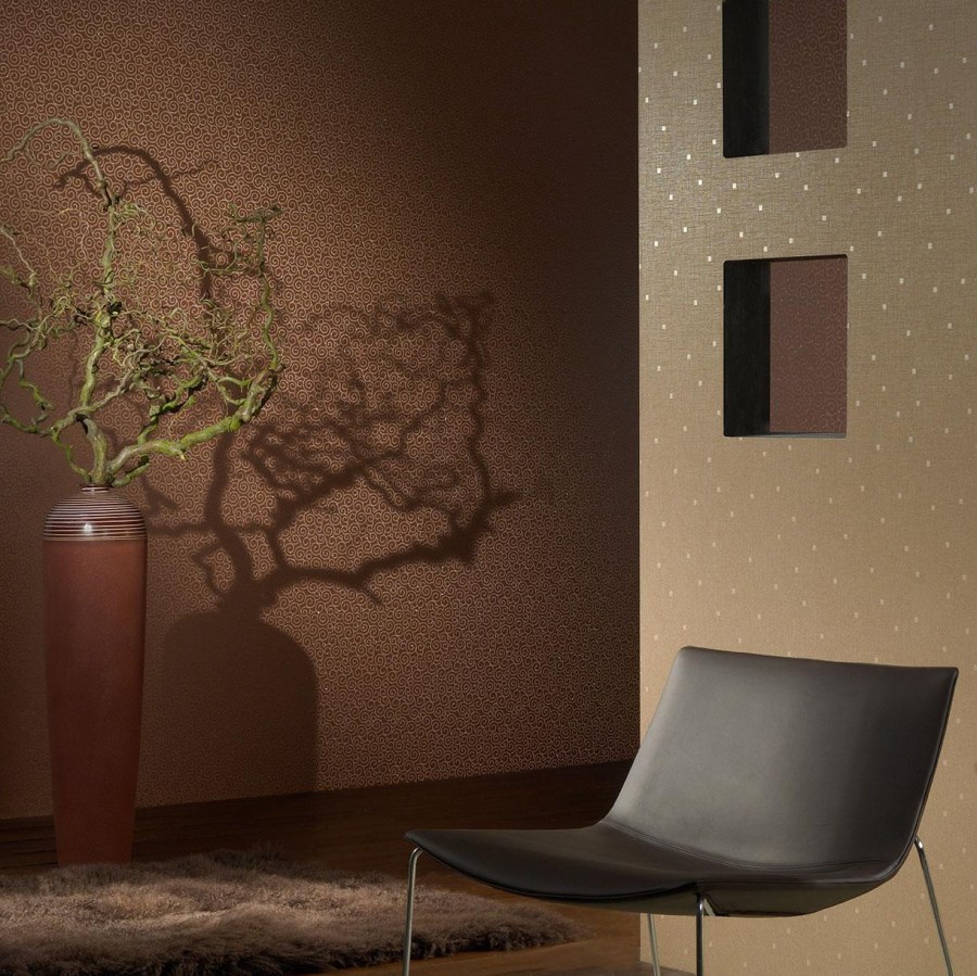 Декоративная штукатурка комбинированная с обоями