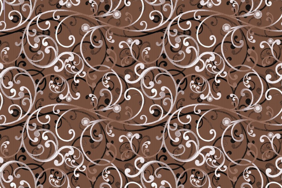 Коричневый фон с узорами