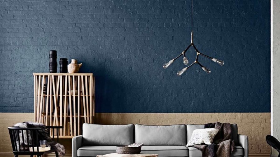 Темные стены в интерьере