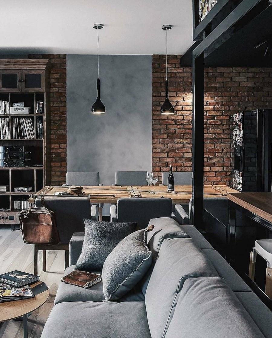 Комната 24кв в стиле лофт