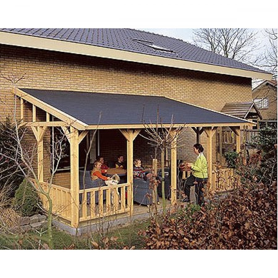 Беседка пристроенная