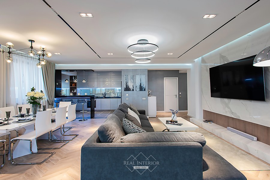 Столовая зона в стиле Hi Tech