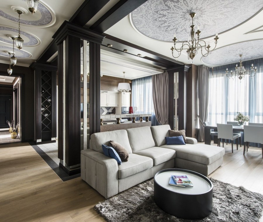 Гостиная ар деко Неоклассика