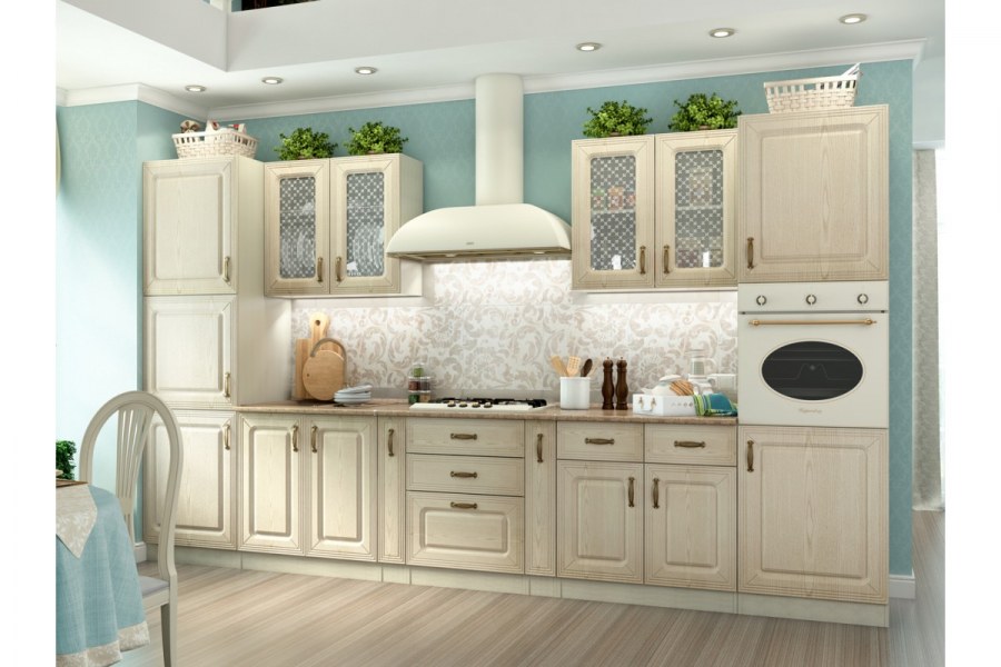 Кухня Изабель ясень патина