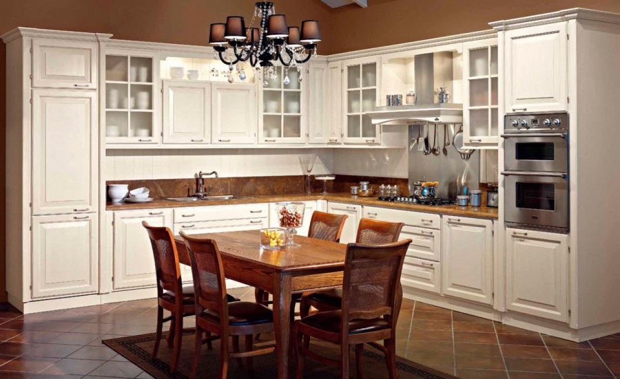 Кухня Неоклассика слоновая кость