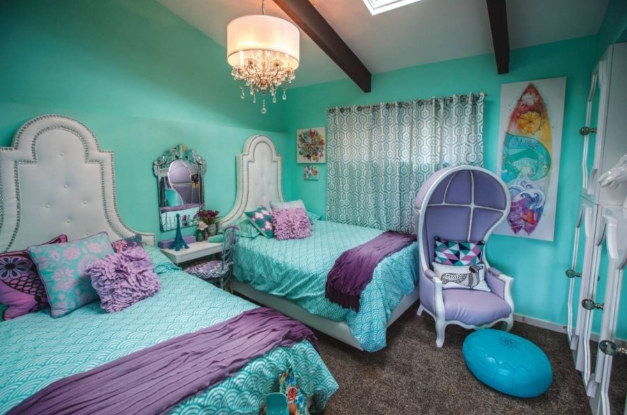 Бирюзовая комната для девочки