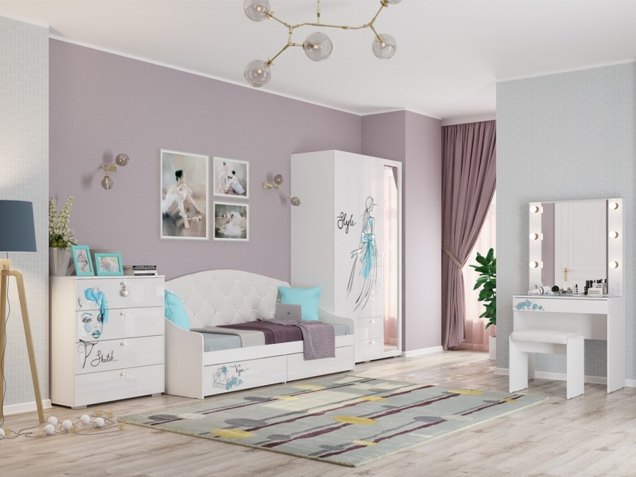 Кровать гламур Мебельсон