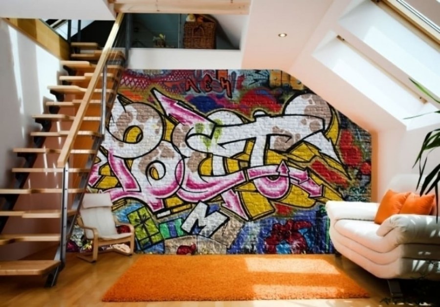 Разрисованные стены домов