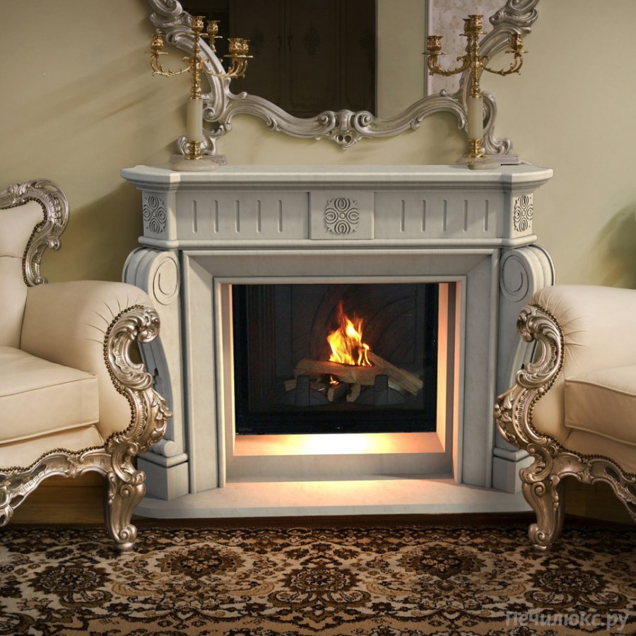 Камин в викторианском стиле