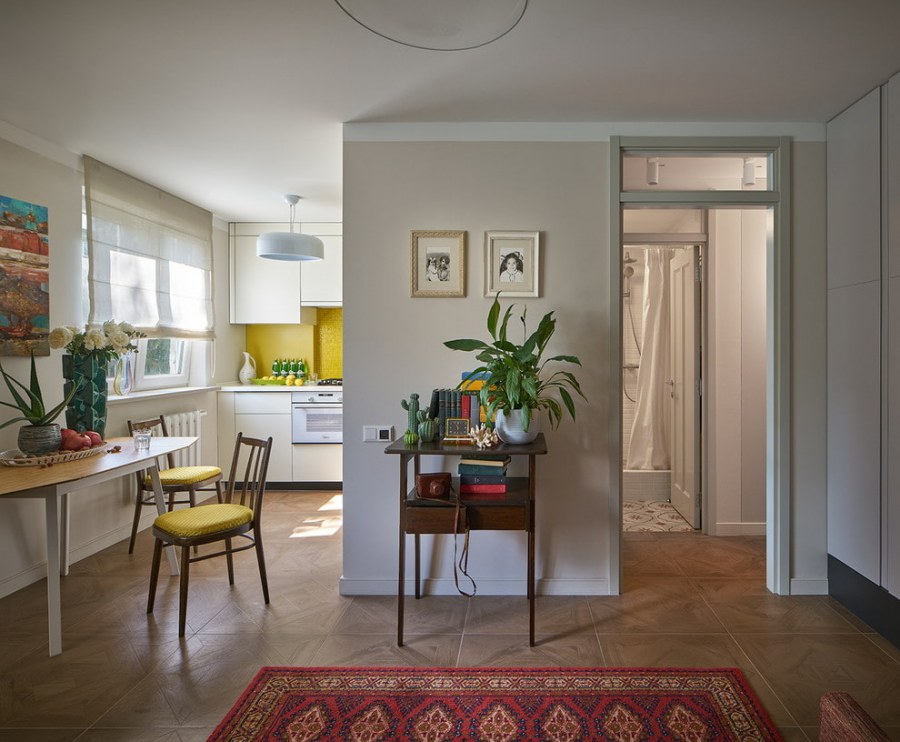 Перепланировка двухкомнатной хрущевки 42 кв.м