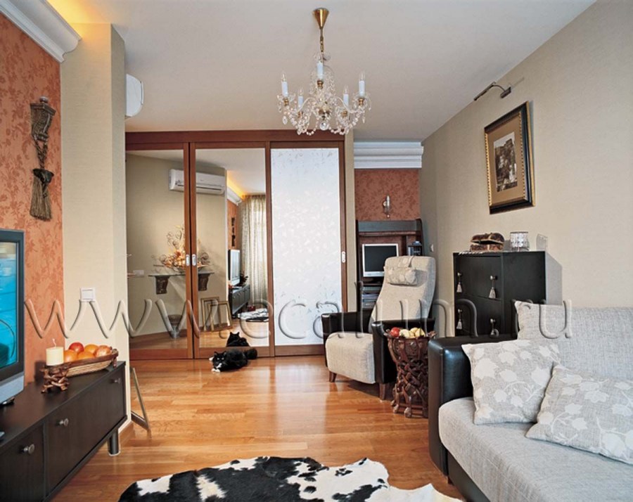 Гостиная со смежной комнатой