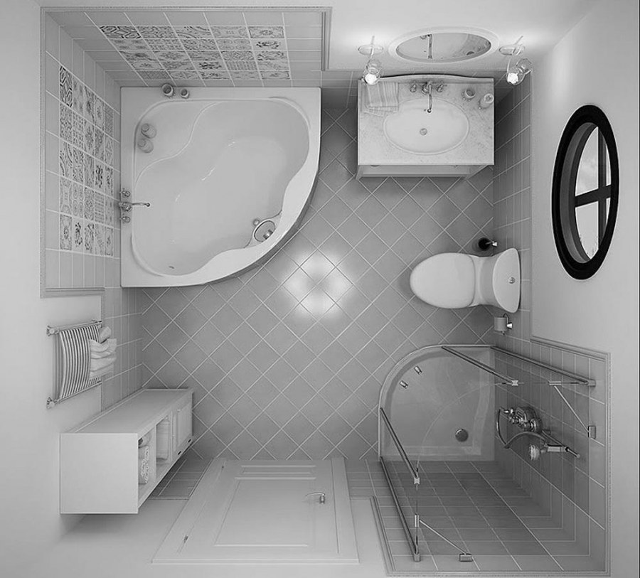 Малогабаритная ванная комната