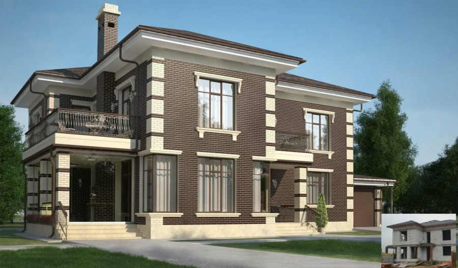 Красивая отделка фасада