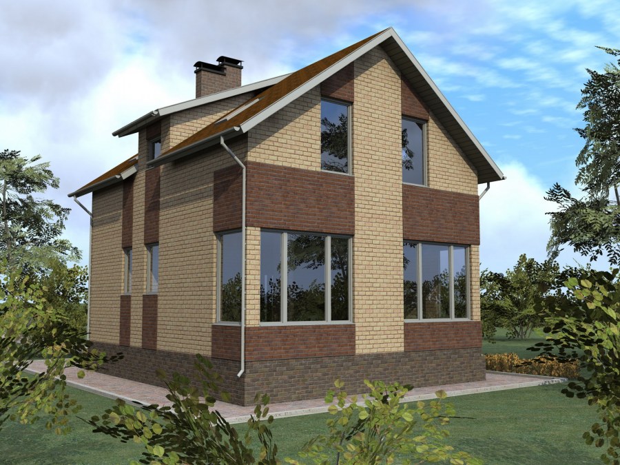 Проекты коттеджей из кирпича