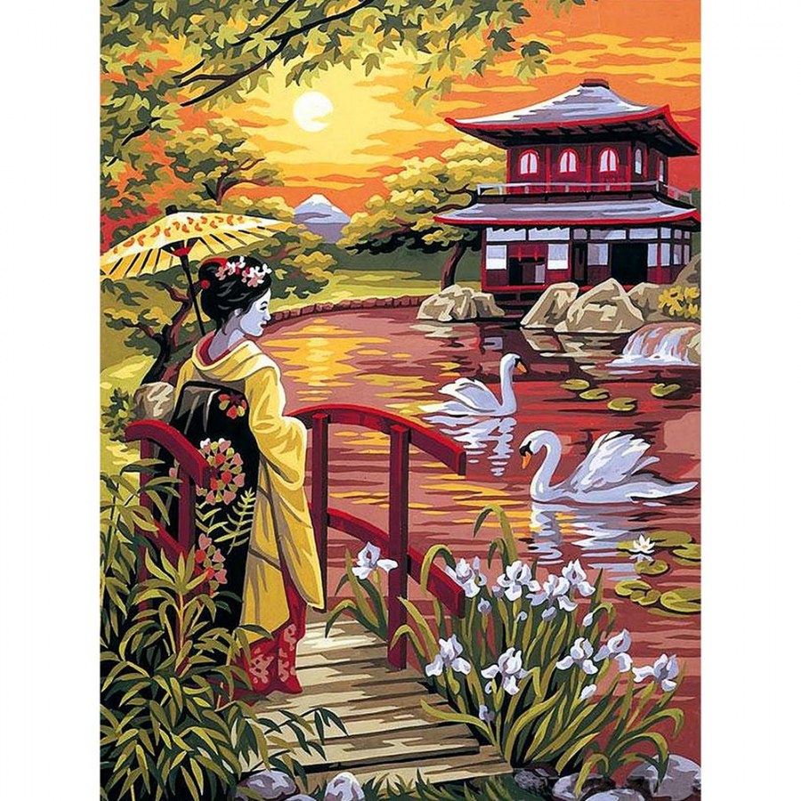 Пейзаж в японском стиле