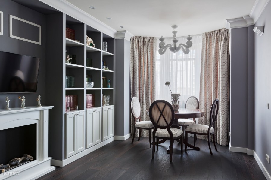 Гостиная в хрущевке современная классика