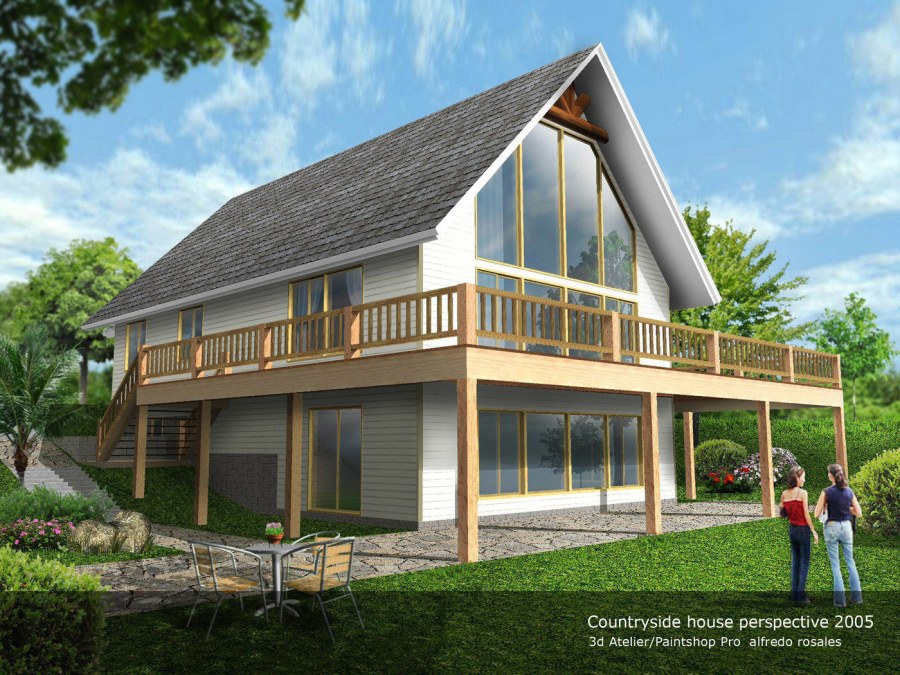 Дом в перспективе