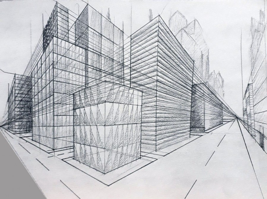 Линейная перспектива с 2 точками схода